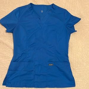 Royal blue sanibel scrub top